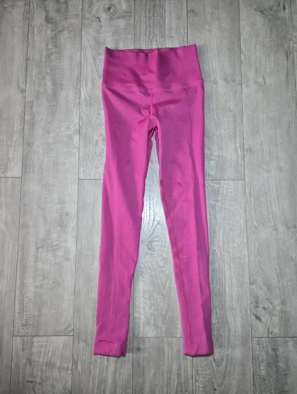 Athleta Ribbed High-Rise XS Bottoms Barbie Leggings